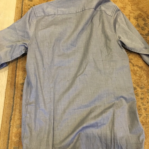 Ted Baker navy Button up down shirt - Picture 4 of 6